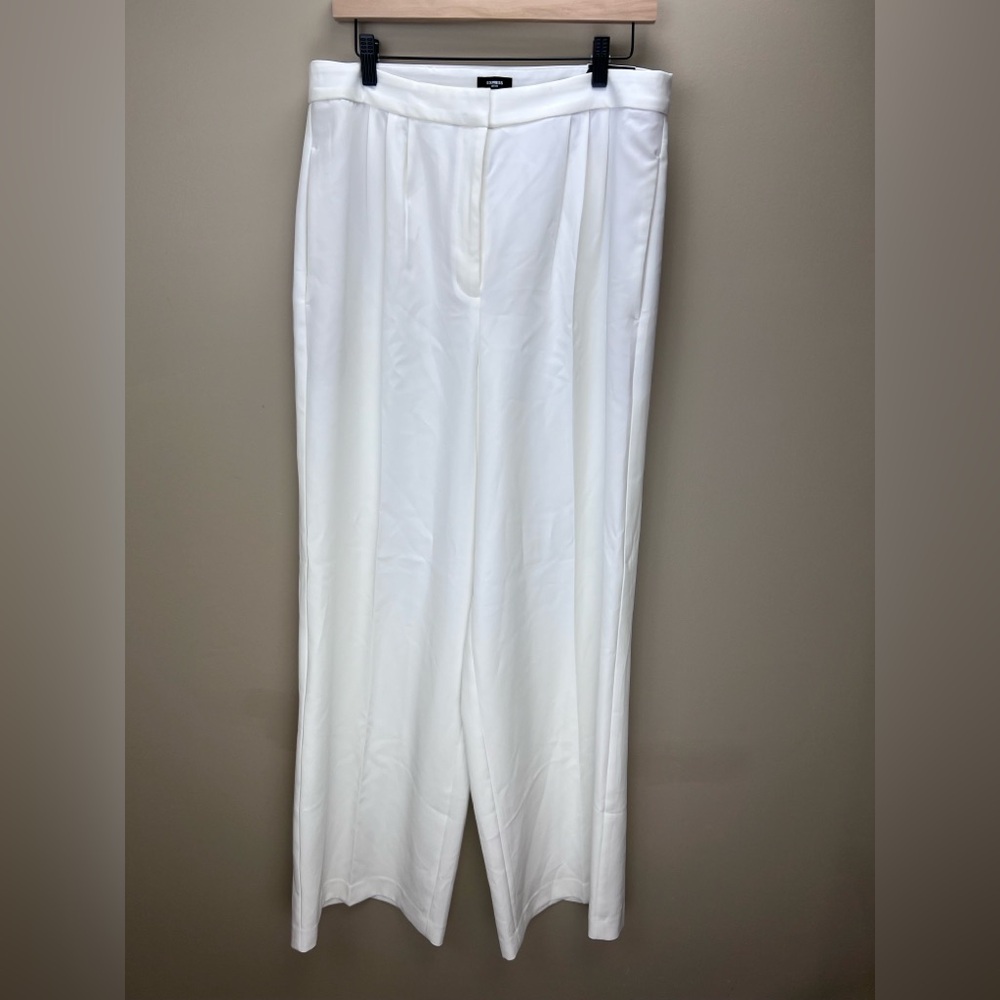 NWT Express Women’s 14R Editor High Rise Wide Leg Trouser Office Casual Resort